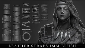 皮带腰带IMM笔刷 Leather Straps IMM