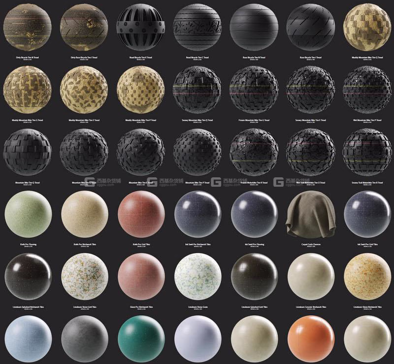 皮革塑料橡胶笔刷材质预设 Substance Source – 194 Leather & 243 Plastic – Rubber_10.avif