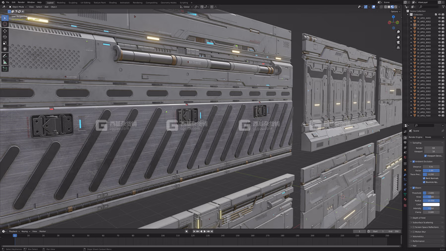 ArtStation - Sci-Fi Architecture Panels Kit Vol 01 Walls PBR _ Resources_16.avif