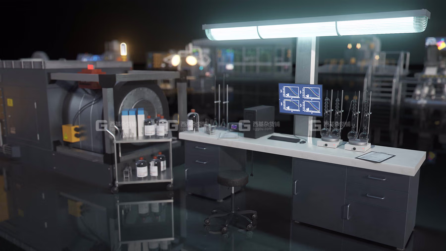 3D模型秘密科幻实验室研究所器械三维模型套件 (C4DFBXOBJBlender格式) KitBash3D Secret Labs_33.avif