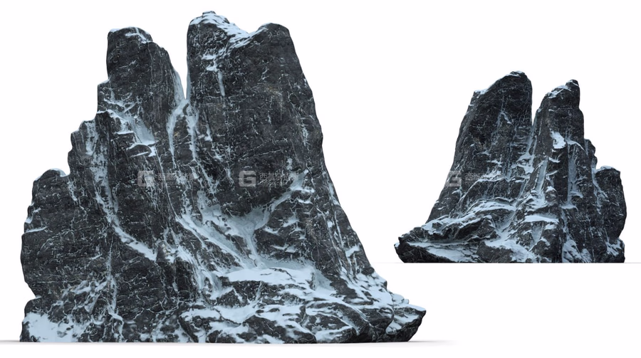 3套石头岩石3D模型 3D Rocks Collection Vol. 1-3 and Cliffmaker_34.avif