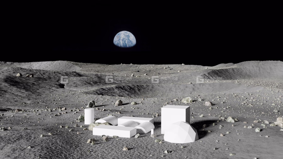 月球地表3D模型 Map004 – Moon – Lunar Landscape (BlenderMAXFBXOBJ格式)_26.avif
