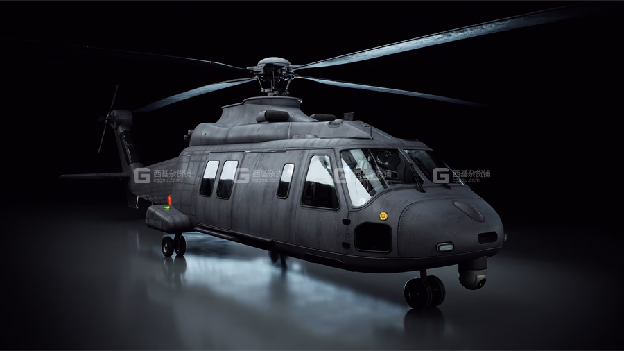 35【Kitbash3D】军事车辆坦克装甲车直升机3D模型 Warzone Transport Vehicles_26.avif