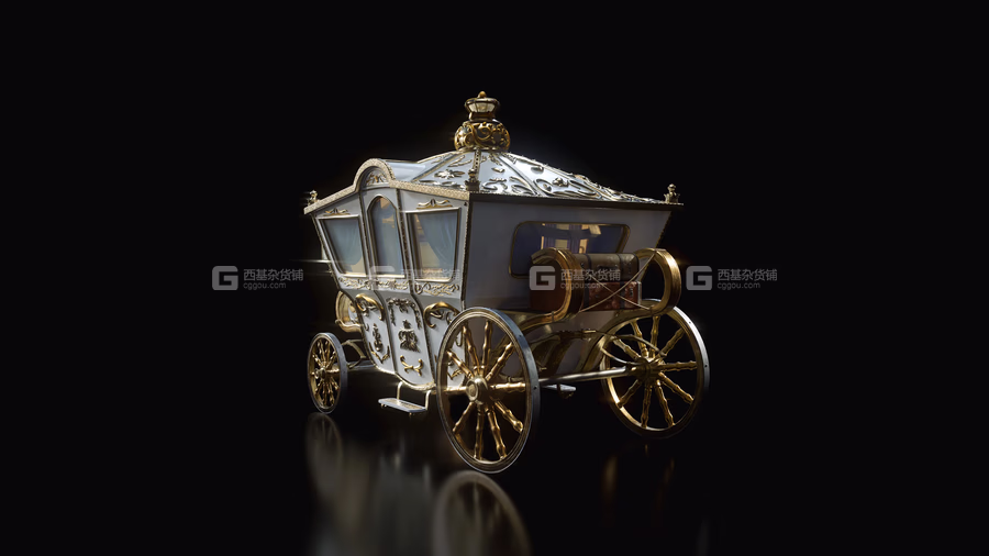 39【Kitbash3D】童话冒险奇幻乌托邦风格交通工具3D模型 Enchanted Vehicles_21.avif