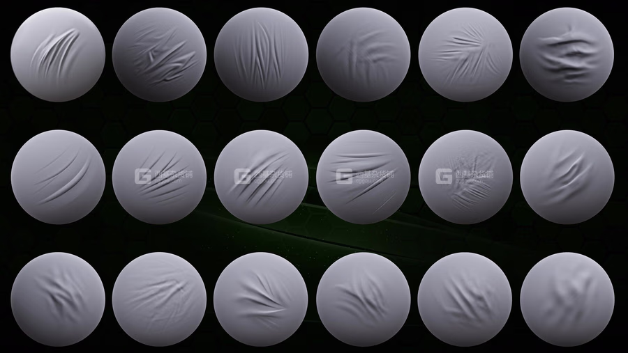 100+布料褶皱缝线zbrush笔刷_14.avif